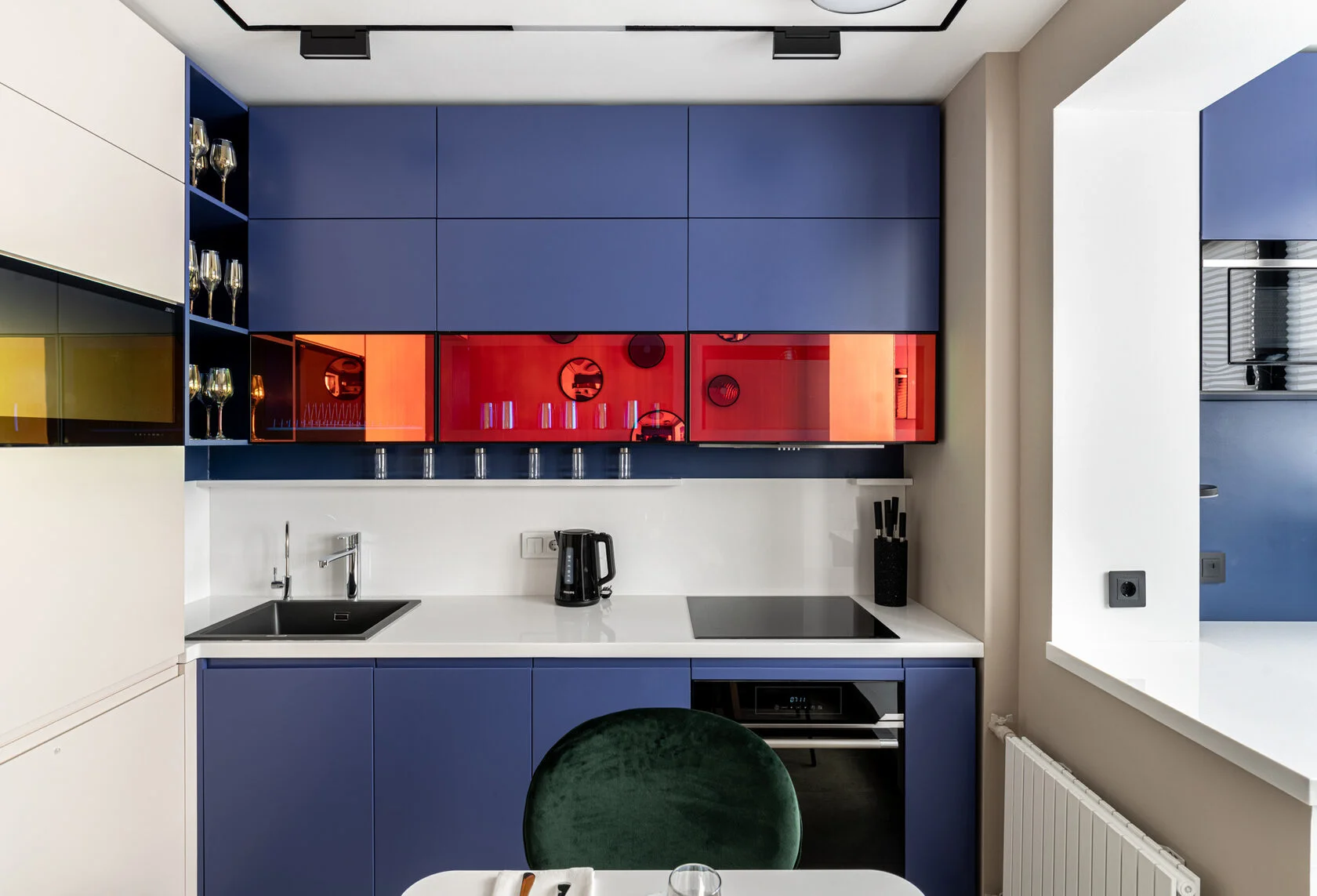 МДФ + дихроичное стекло